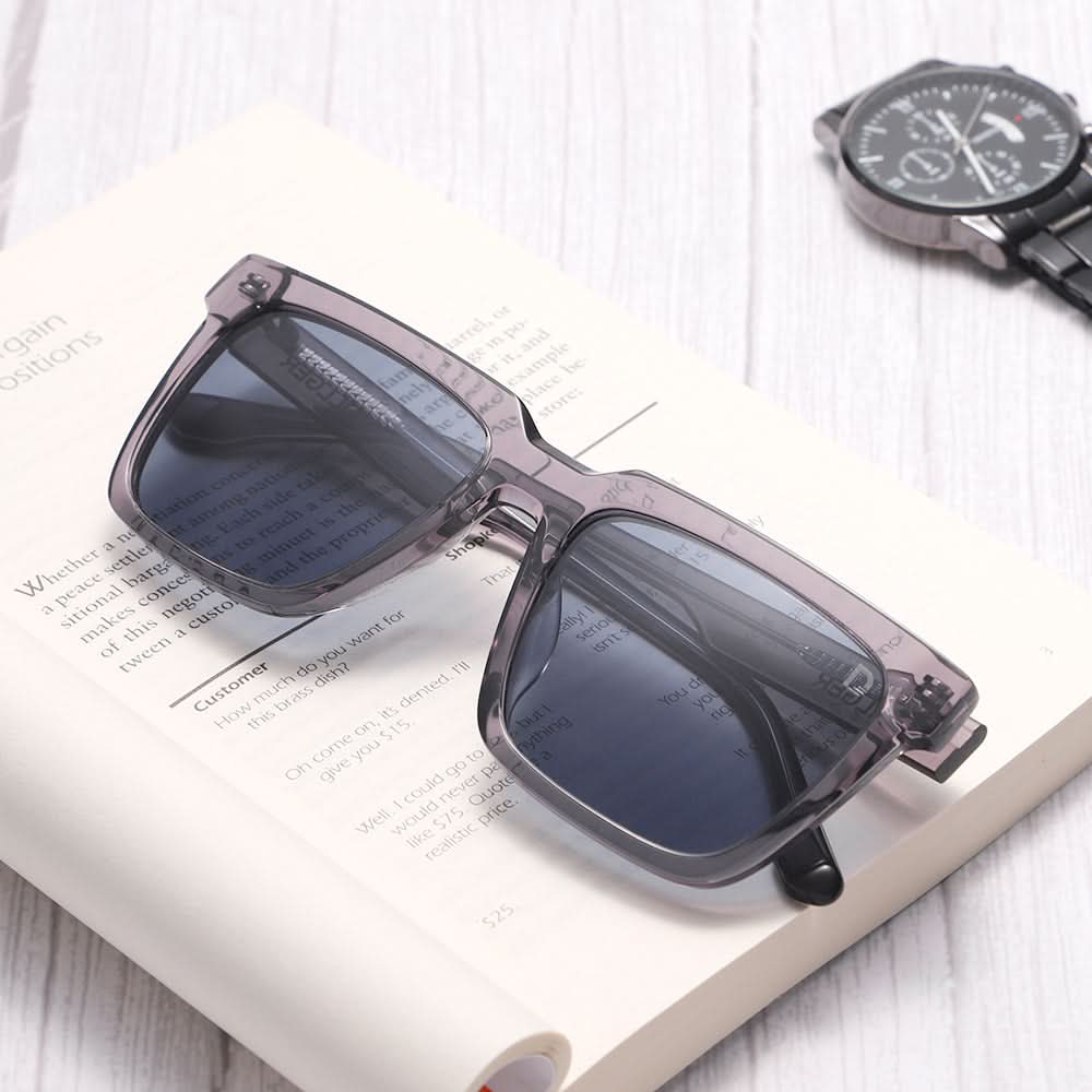 Dollger Square Hipster Acetate Square Tinted Sunglasses