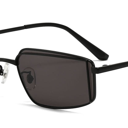 Dollger Rectangular Metal Tinted Sunglasses