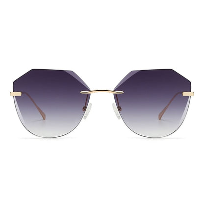 Dollger Irregular Round Tinted Sunglasses