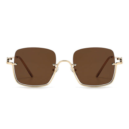 Dollger Square Semi-Rimless Tinted Sunglasses