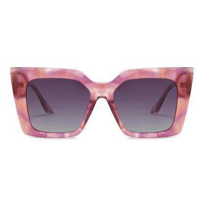 Dollger Elegant Classic Oversized Square Cat Eye Sunglasses
