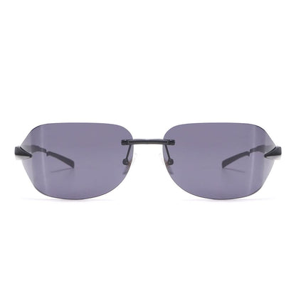 Dollger Rectangle Rimless Tinted Sunglasses