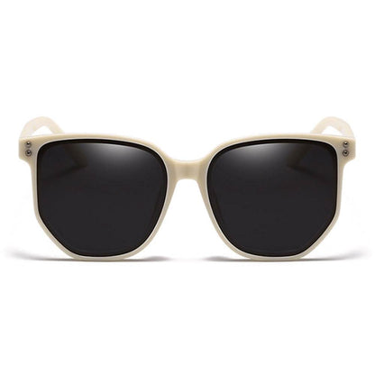 Retro Circle Frame Resin Sunglasses