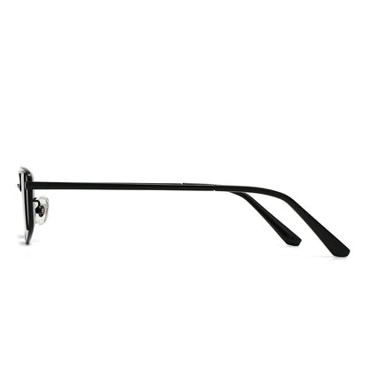 Dollger Rectangular Metal Tinted Sunglasses