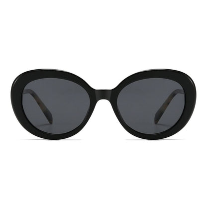 Round Retro Cat-Eye Tinted Sunglasses