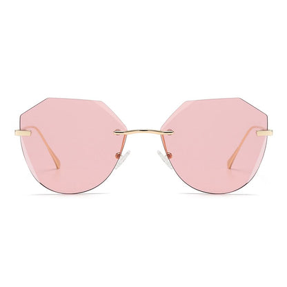 Dollger Irregular Round Tinted Sunglasses