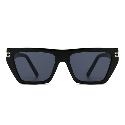 Dollger Thick Geek-Chic Geometric Tinted Sunglasses
