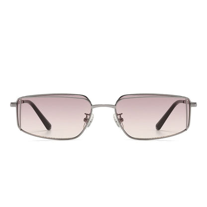 Dollger Rectangular Metal Tinted Sunglasses
