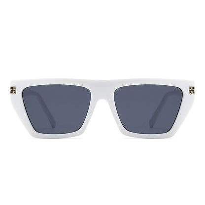 Dollger Thick Geek-Chic Geometric Tinted Sunglasses