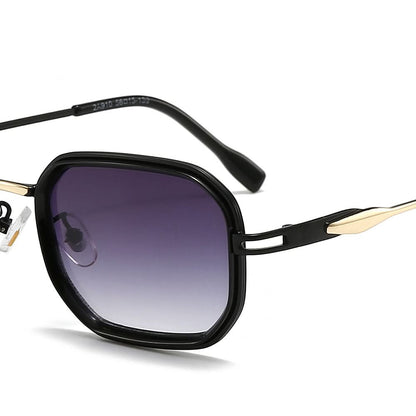 Dollger Retro-Vintage Rectangle Geometric Tinted Sunglasses